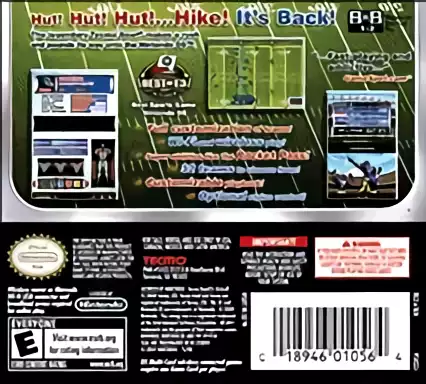 Image n° 2 - boxback : Tecmo Bowl - Kickoff